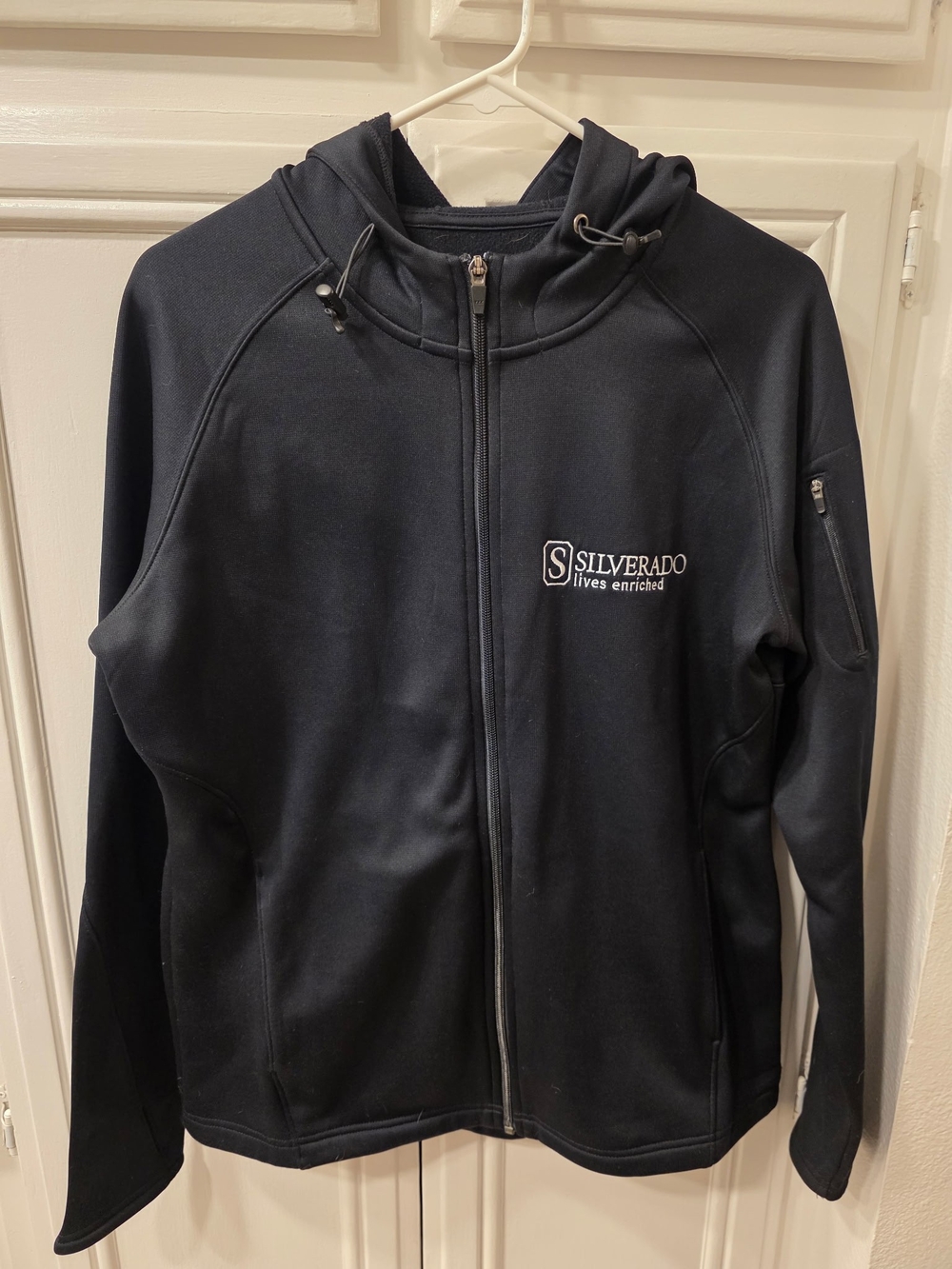 Sport Tek Women's Black Full-Zip Hooded Jacket ~ Size Large